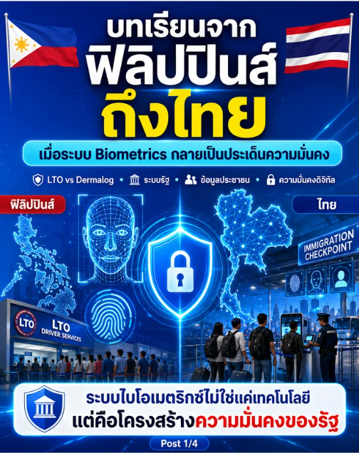 บทเรียน จากฟิลิปปินส์ถึงไทย เพราะสิ่งที่เกิดขึ้น ไม่ใช่เพียงปัญหาทางสัญญาระหว่างรัฐกับเอกชนธรรมดาเท่านั้น แต่คือระบบที่เกี่ยวข้องกับข้อมูลประชาชน